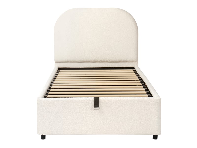  Lit enfant en bouclé beige 90 x 200 cm  - Conforama A