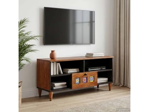 Meuble tv coloris marron 100 cm   