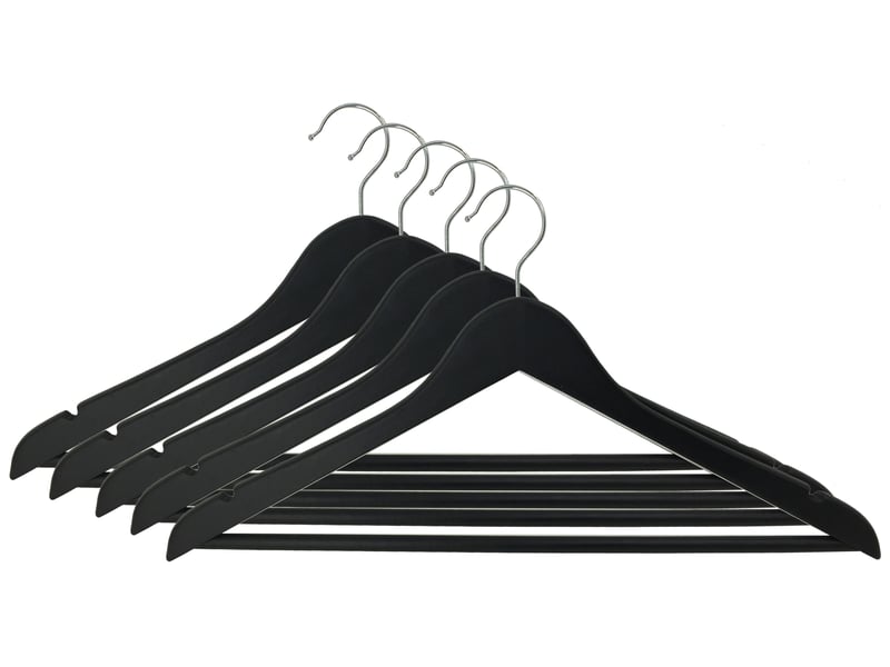 Lot de 5 cintres MARGOT coloris assortis - Conforama A
