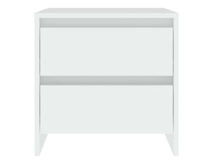 Table de chevet - cabinet de chevet - table de nuit blanc 45x34,5x44,5 cm bois d’ingénierie