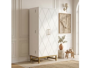 Armoires de cuisine, buffets de rangement, buffets - idéal pour petites pièces dans le salon ou la salle à manger, avec étagères réglables, blanc