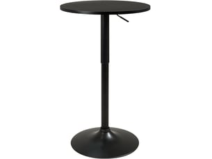 Table haute mange-debout réglable seti noir intégral ø60 cm