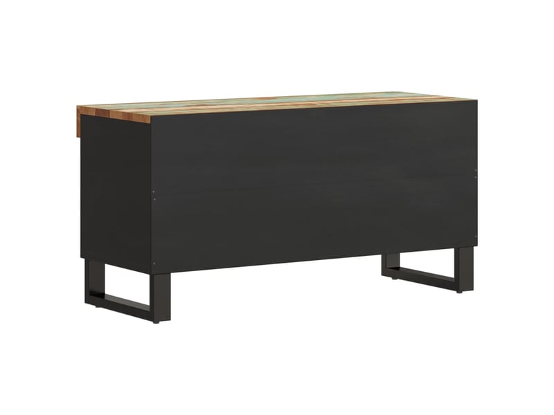  Meuble tv - banc tv - meuble de rangement 85x33x43,5 cm bois massif de récupération  - Conforama E