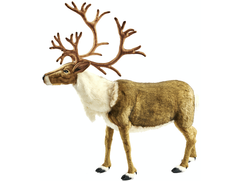 Hansa peluche geante renne nordic 130 cm h et 120 cm l 6916 - Conforama A