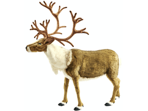 Hansa peluche geante renne nordic 130 cm h et 120 cm l