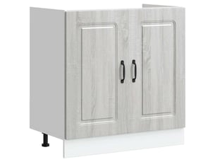 Meuble de cuisine, meuble bas pour évier kalmar chêne sonoma bois ingénierie