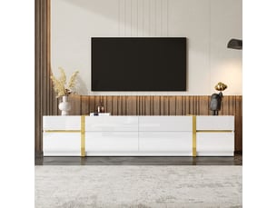 Meuble tv coloris blanc 180 cm LPOSPI