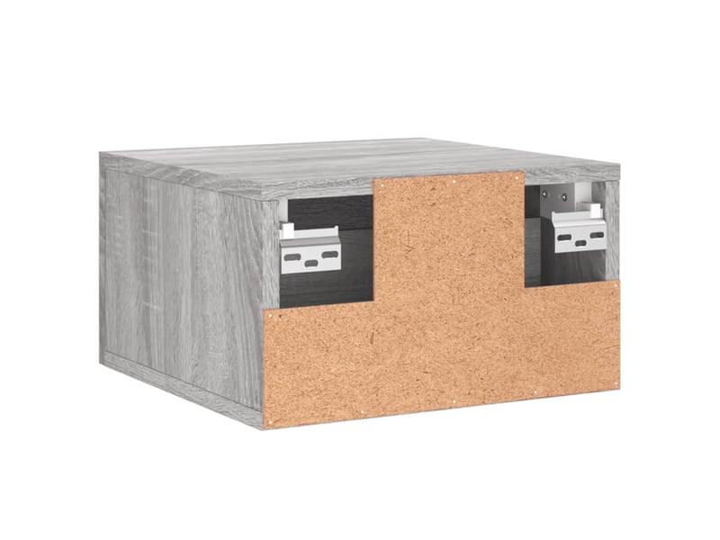  Table de chevet - cabinet de chevet - table de nuit murale sonoma gris 35x35x20 cm  - Conforama D
