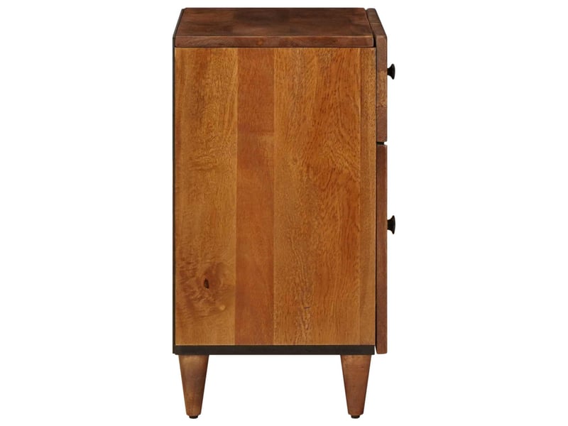  Table de chevet - cabinet de chevet - table de nuit marron 50 x 33 x 60 cm bois de mangue massif  - Conforama D