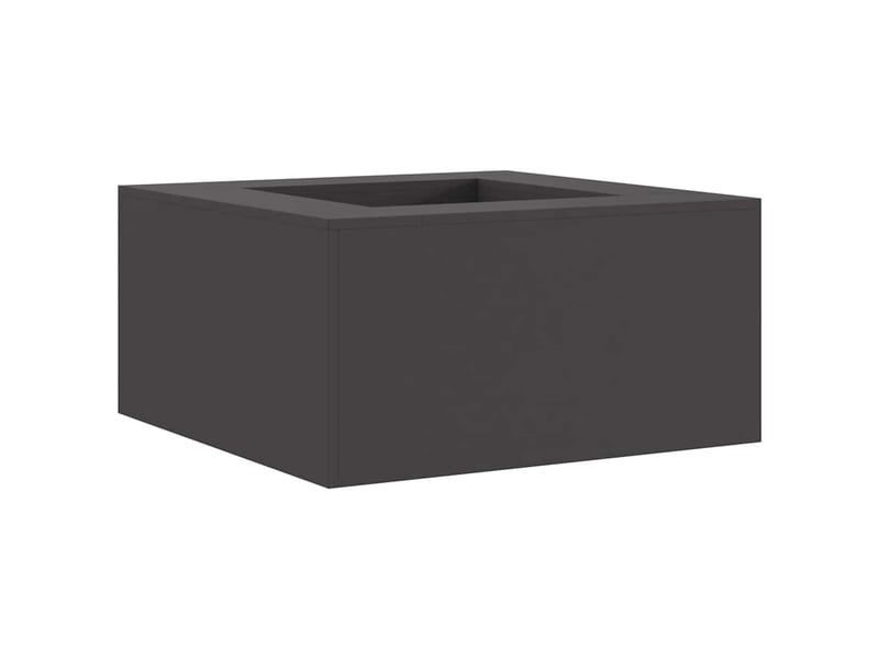  Brasero exterieur, foyer noir 80x80x40 cm acier patiné shl64163  - Conforama A