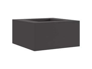 Brasero exterieur, foyer noir 80x80x40 cm acier patiné shl64163