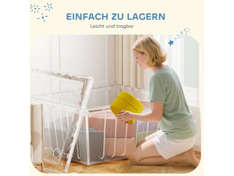  Set de 7 blocs de construction souples 107x107x30 cm multicolore  - Conforama E