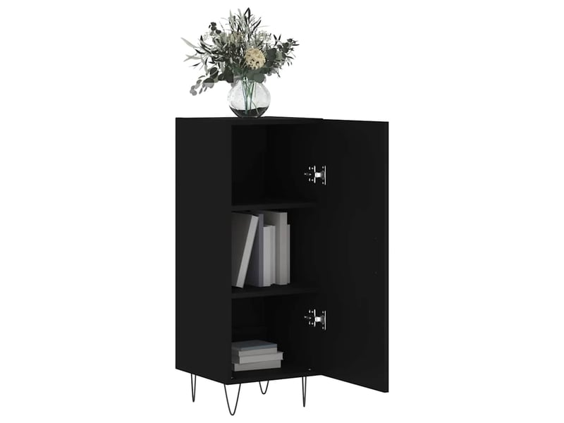  Buffet - bahut - meuble de rangement noir 34,5x34x90 cm bois d'ingénierie  - Conforama D