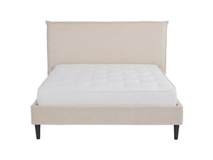Lit 2 places 140x190 cm   QUEPOS coloris CREAM / BEIGE