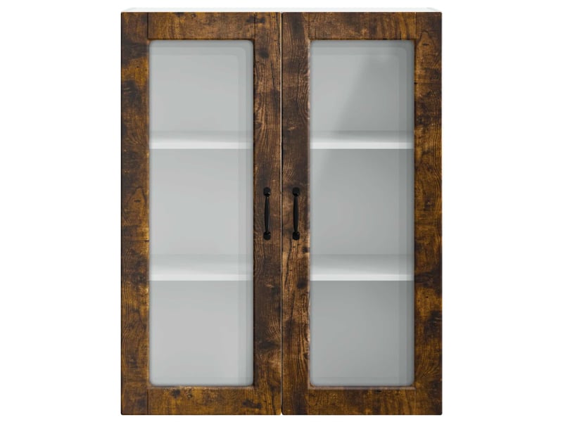  Meuble mural de cuisine | armoire de cuisine chêne fumé 80x31x100cm shl873  - Conforama E