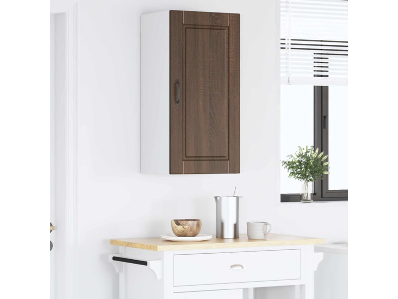 Armoire de cuisine chêne brun 40x31x80cm bois d'ingénierie shl1887 - Conforama D