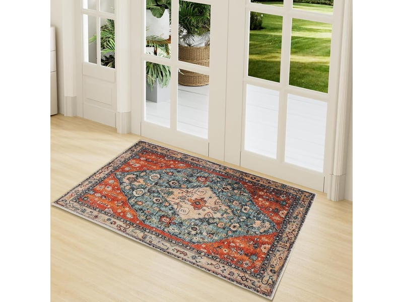  Tapis de porte lavable, 40x60 cm tapis de sol antidérapant à l'intérieur, tapis de porte avant intérieur, tapis mince absorbant pour la cuisine, le ja  - Conforama A