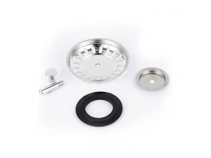 Panier pour bonde d'évier de cuisine 80 mm - crépine universelle acier inoxydable, bouchon panier pop-up, - lavable lave-vaisselle