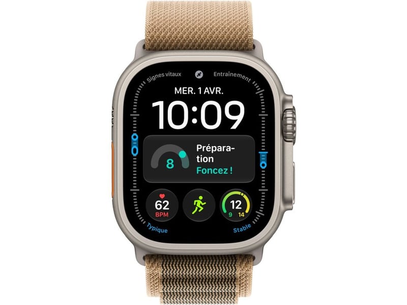  Montre connectée gps + cellular ultra 49 mm titane naturel oled MJAF4QF/A - Conforama B