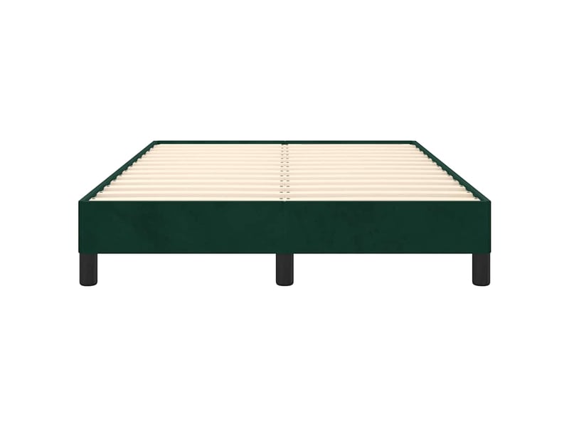  Lit double- lit adulte -  cadre de lit sans matelas vert foncé 120x190 cm velours  - Conforama D