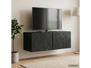 Meuble tv coloris noir 59.5 cm <strong></strong>  <strong></strong>