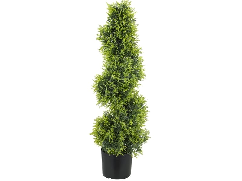  Cyprès artificiel 90 cm en spirale vert  - Conforama A