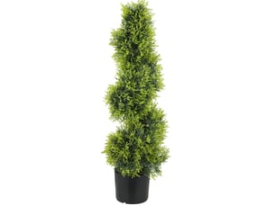 Cyprès artificiel 90 cm en spirale vert