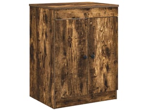 Armoire de salle de bain, meuble de rangement chêne fumé 54x41x70 cm shl3674