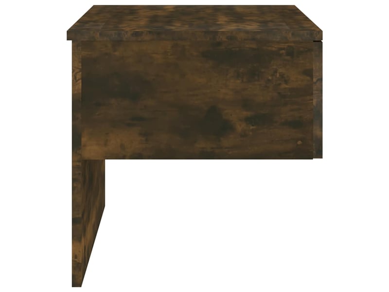  Table de chevet - cabinet de chevet - table de nuit murale chêne fumé  - Conforama E