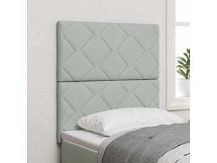 Tete de lit A poser largeur 80 cm <strong></strong> <strong></strong> argenté