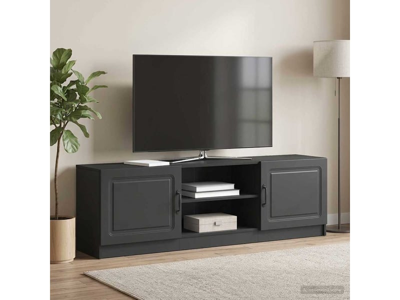  Meuble tv - banc tv - meuble de rangement noir 150 x 31 x 47 cm bois d'ingénierie  - Conforama D