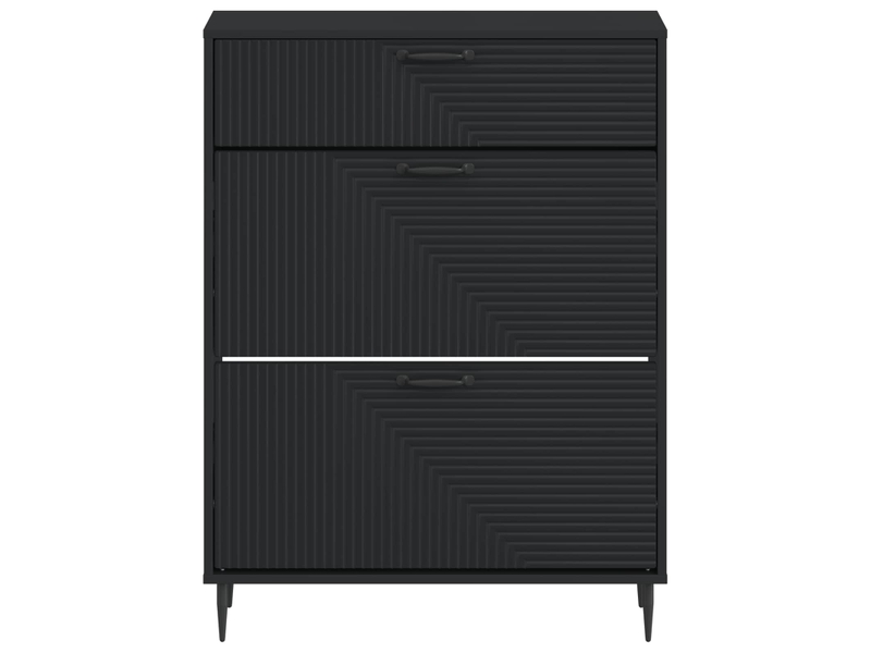  Meuble à chaussures, armoire à chaussures haarlem 78x24x103 cm bois d'ingénierie shl7983  - Conforama D
