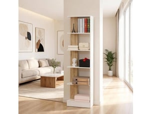 Bibliotheque coloris bicolore 5 étagère(s) <strong>BEAOK</strong> <strong></strong> - 21 cm x 170 cm
