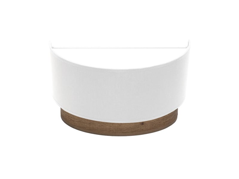  Applique murale fabrilamp tatiana blanc bois foncé 1 x e27 17x30x15 cm 189161084 - Conforama A