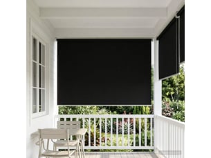 Store enrouleur, store roulant extérieur protection uv noir 100 x 230 cm (l x h) cf47512