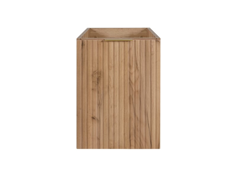  Meuble bas de salle de bain à suspendre avec une porte flow chêne 40 cm  - Conforama D