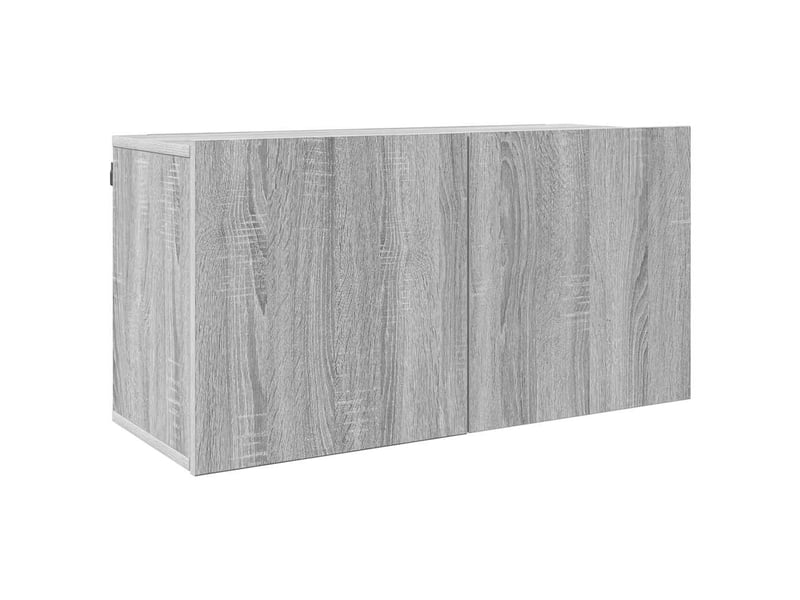  Unités murales tv 4 pcs sonoma gris bois d'ingénierie shl61965  - Conforama E