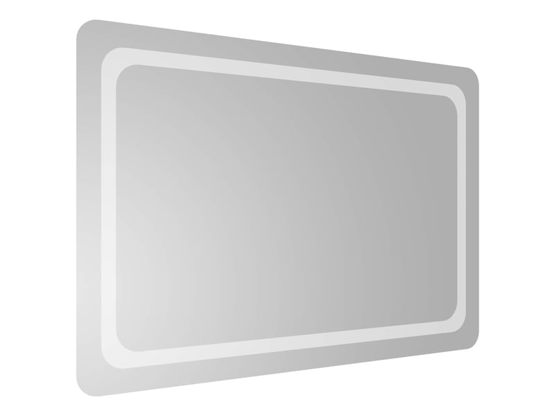  Miroir de salle de bain, miroir de toilette led transparent 90 x 60 cm verre trempé cf62633  - Conforama D