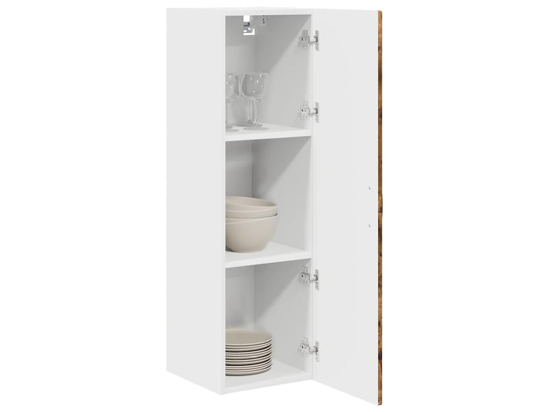  Meuble mural de cuisine, armoire de cuisine chêne fumé 30x31x100cm shl4870  - Conforama C