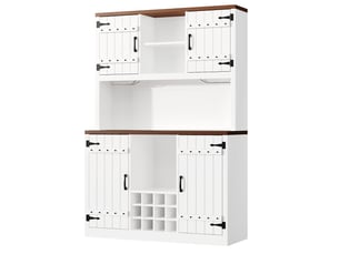 Meuble haut de cuisine avec led rgb et range-bouteilles blanc 120x40x180 cm