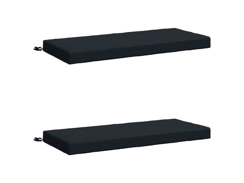  Lot de 2 coussins de banc, coussins d'assise soest 100 % polyester bleu foncé cf57118  - Conforama A