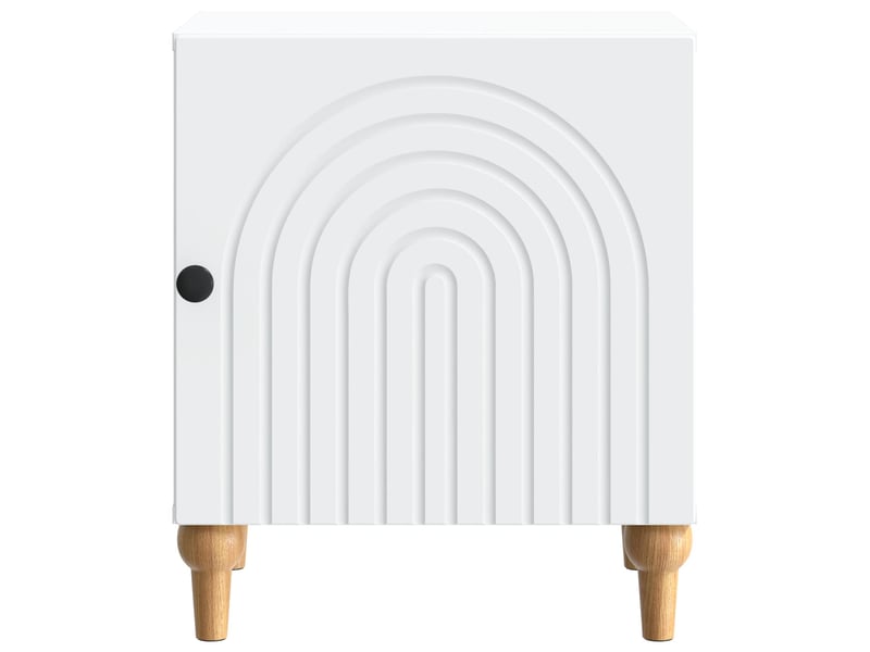  Table de chevet 2 pièces blanc 43 x 34,5 x 50 cm  - Conforama E