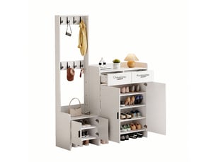 Console 2 tiroir(s)  coloris blanc <strong></strong> <strong></strong> - longueur 125 cm - 125 cm