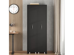 Bibliotheque coloris noir 4 étagère(s) <strong>DESVIAE</strong> <strong></strong> - 51.5 cm x 158 cm