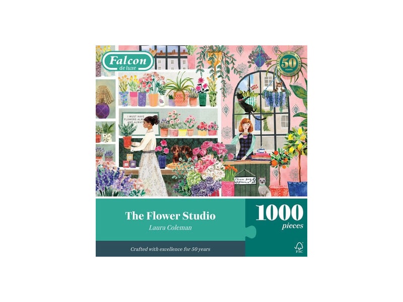  Puzzle paysage the flower studio 1000 pieces laura coleman JUM8721017607885 - Conforama C