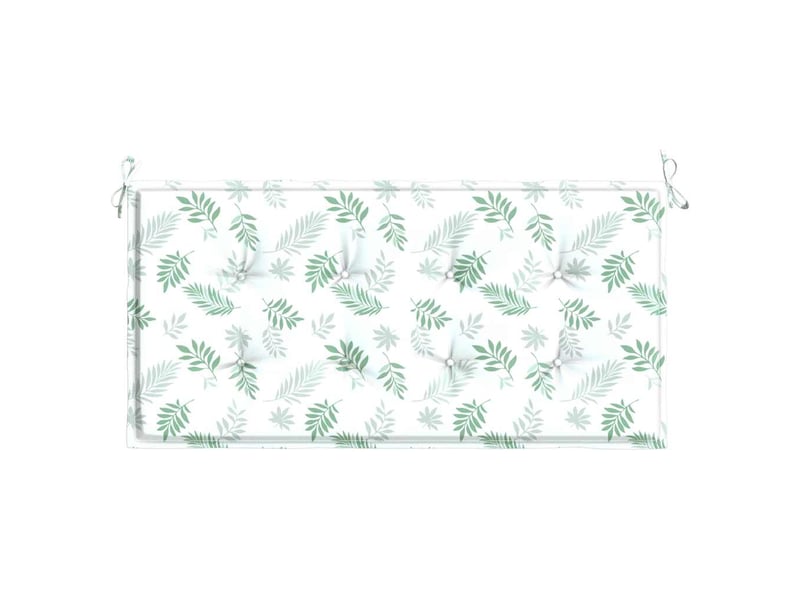  Coussin de banc de jardin, coussin d'assise motif de feuilles 100x50x3 cm cf52746  - Conforama D