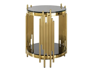 Table basse rond(e) coloris bicolore HAVRYA  - 45 cmx45 cm
