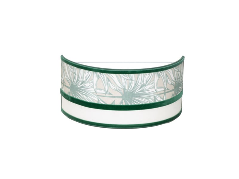 Applique murale fabrilamp caledonia blanc vert e27 15,5 x 33 x 13 cm 248961006 - Conforama A