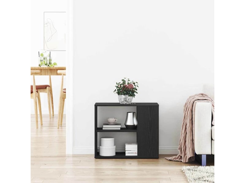  Buffet - bahut - meuble de rangement chêne noir 60 x 30 x 50 cm bois d'ingénierie  - Conforama D