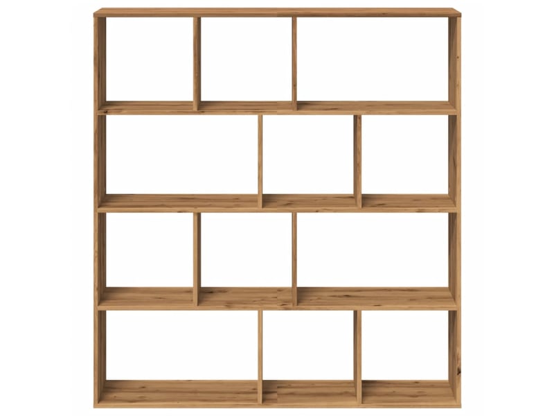  Bibliothèque, étagère de rangement chêne artisanal 132x29x141,5 cm bois d'ingénierie  - Conforama D